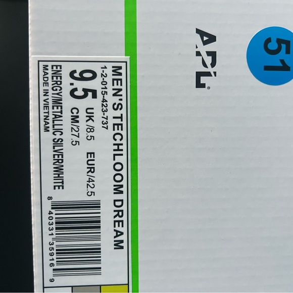 APL TECHLOOM ZIPLINE Lime Green Highlighter Green Men’s NWB Size 9.5 - Picture 4 of 7